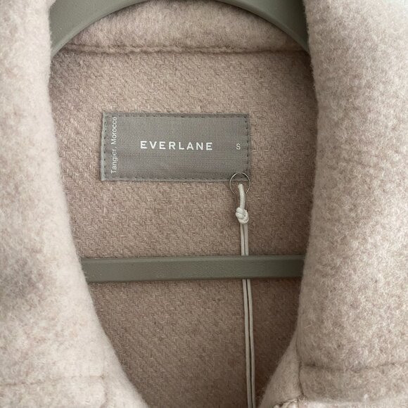 NEW Everlane Wool Mackinaw Jacket Size S Oat - Picture 4 of 6